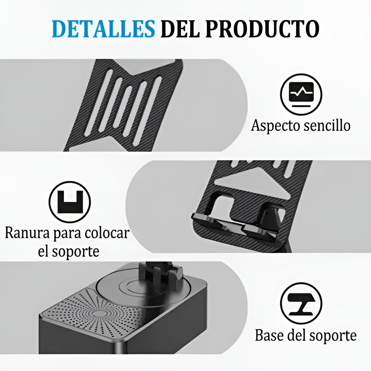 Soporte de teléfono Con Altavoces y rotación de 360° – Comprar al mejor precio en NQLN Store Venezuela