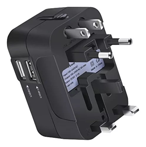 Adaptador universal de enchufe para viajes – Disponible en NQLN Store con envío gratis desde $20