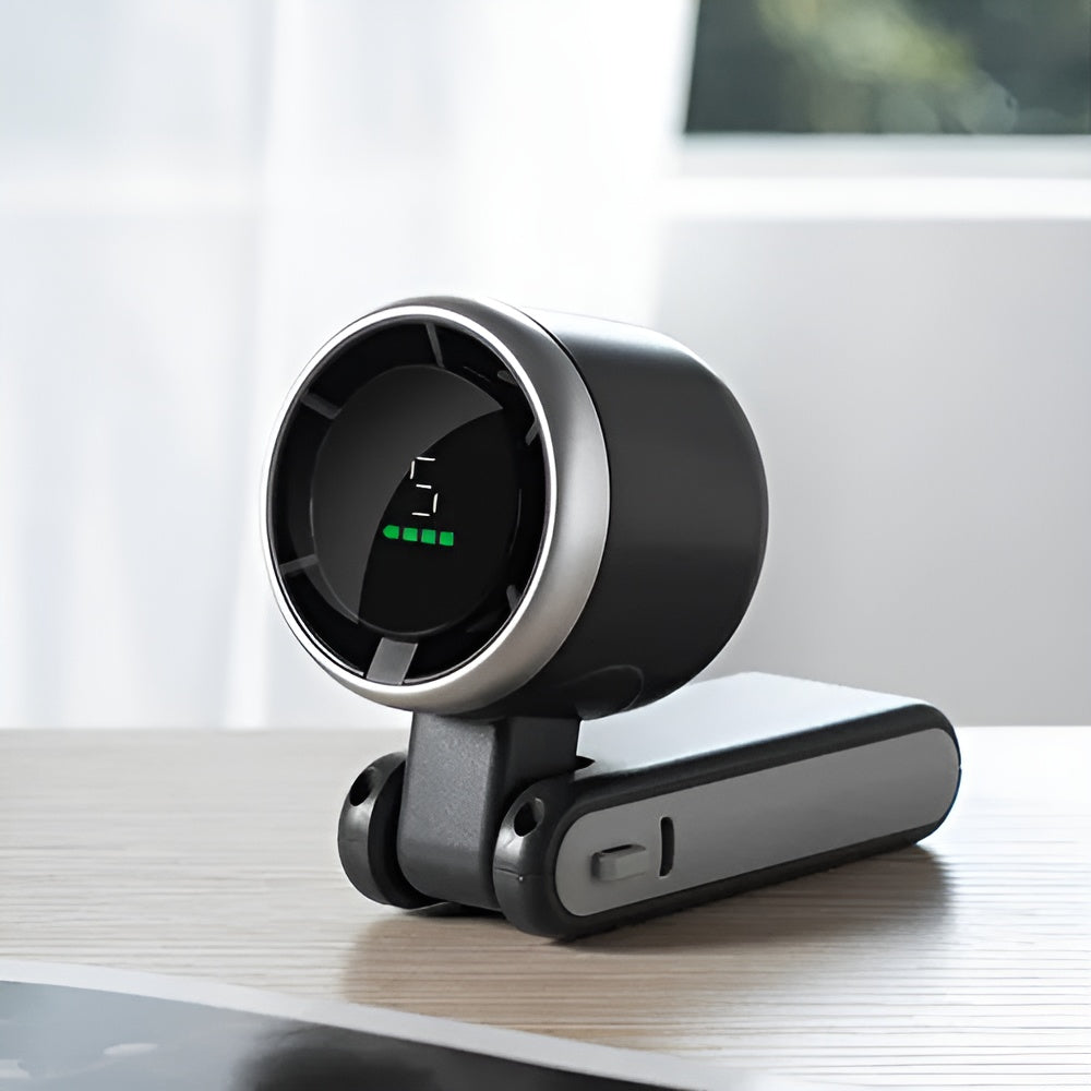 Ventilador portátil con duración de 12hrs – Detalle y presentación – NQLN Store Venezuela