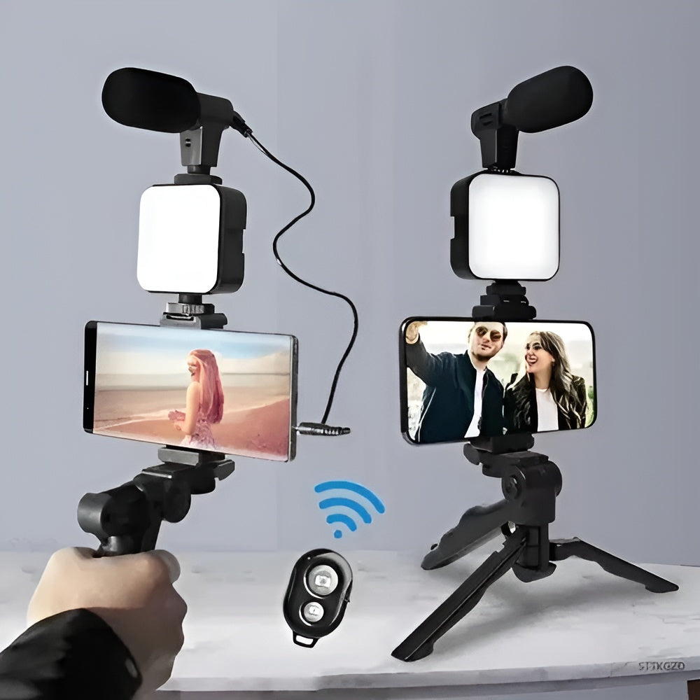 Kit de Blogger con Luz y Microfono – Envío a toda Venezuela – NQLN Store