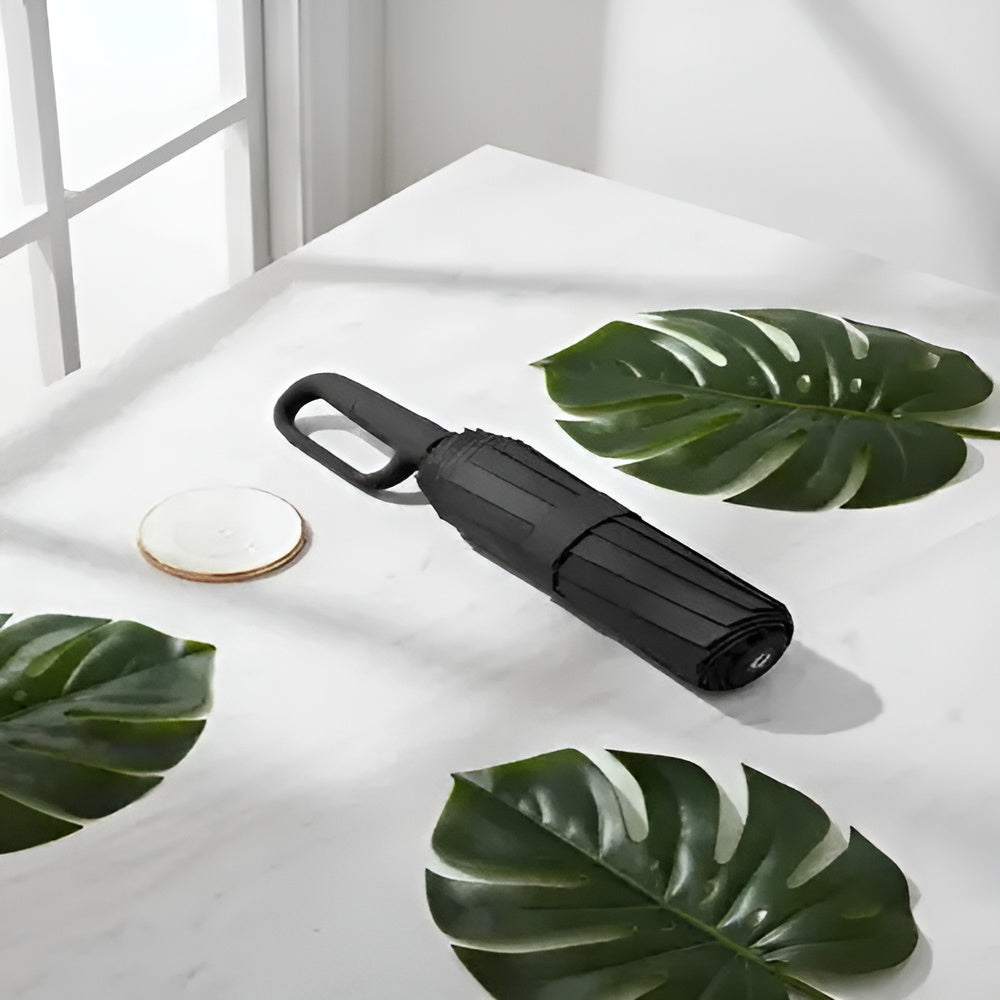 Paragua Plegable Automatico – Detalle de calidad y acabado – NQLN Store