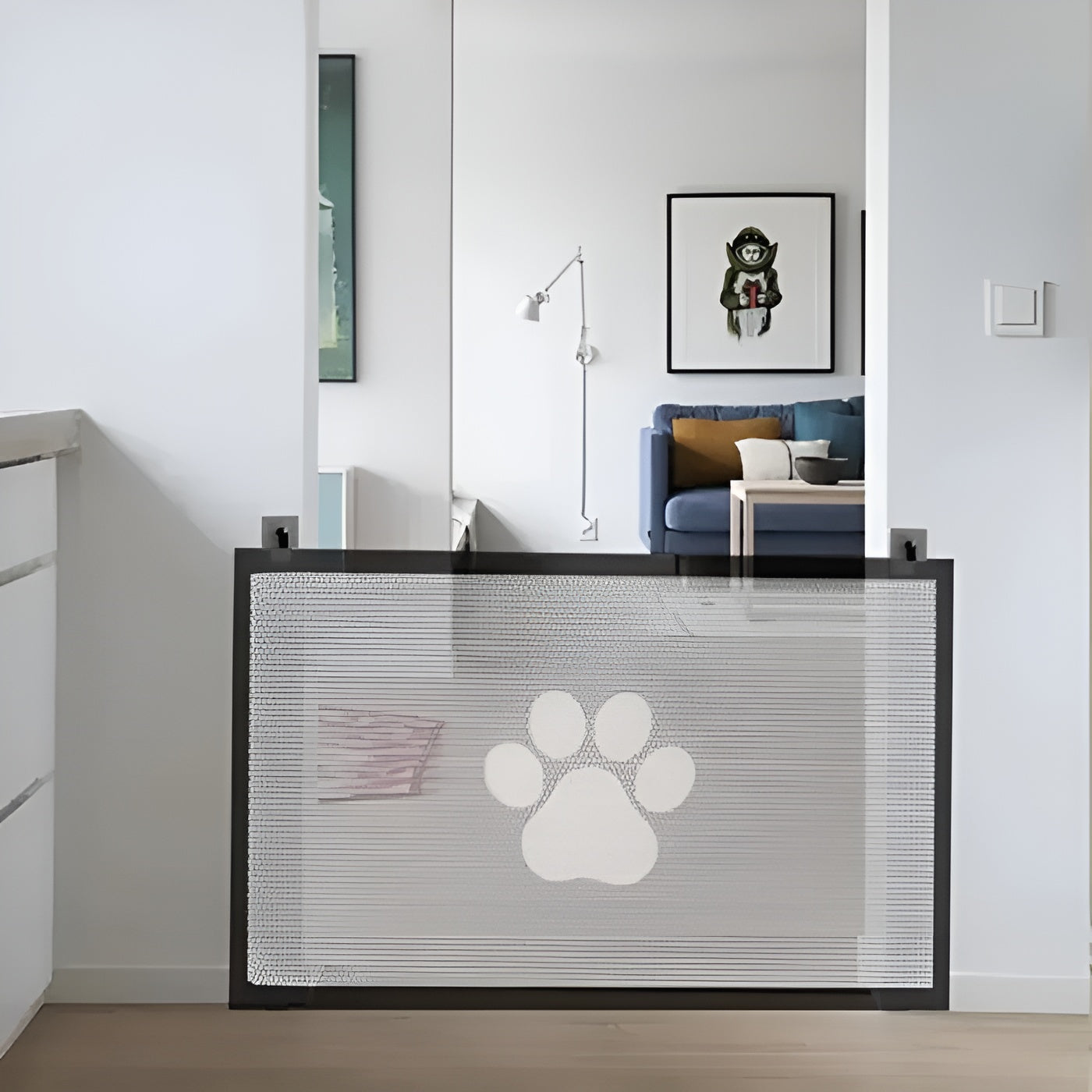 Malla portatil para puertas para perro – Vista adicional – Disponible en NQLN Store Venezuela