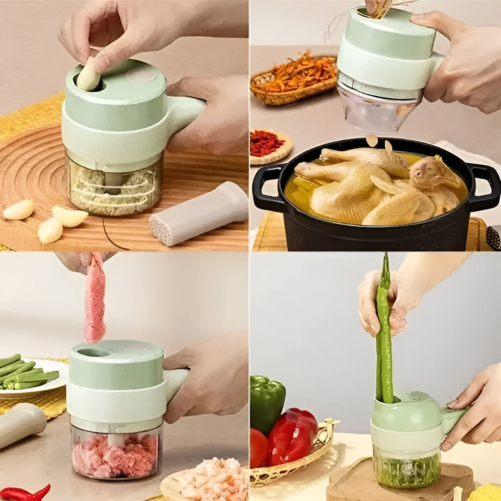 Cortador de verduras recargable 4 en 1 – Envío a toda Venezuela – NQLN Store