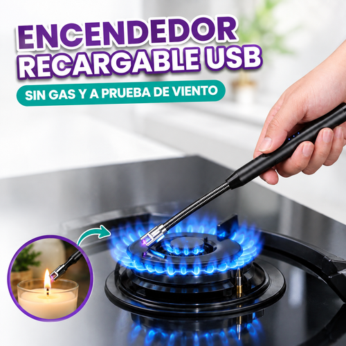 Encendedor recargable USB portatil