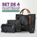Set de 4 carteras para mujer