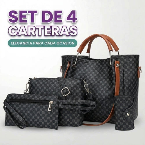 Set de 4 carteras para mujer