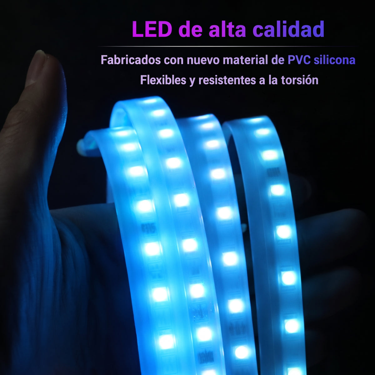 Tiras de luz LED blanca para carro