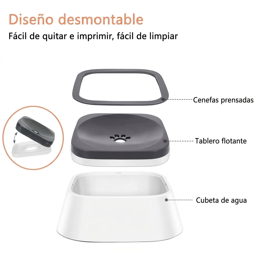 Dispensador de agua para perros