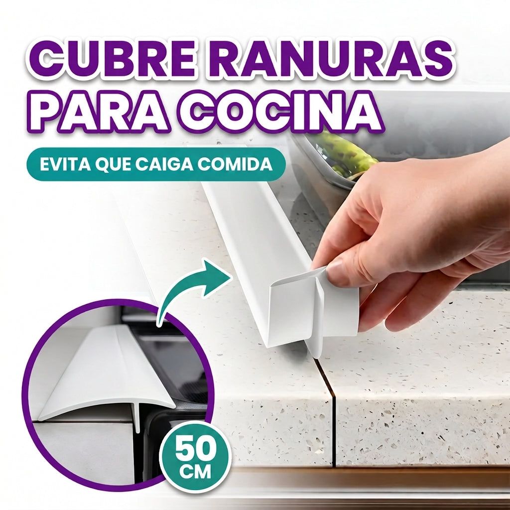 Cubierta lateral de ranura silicona para cocina