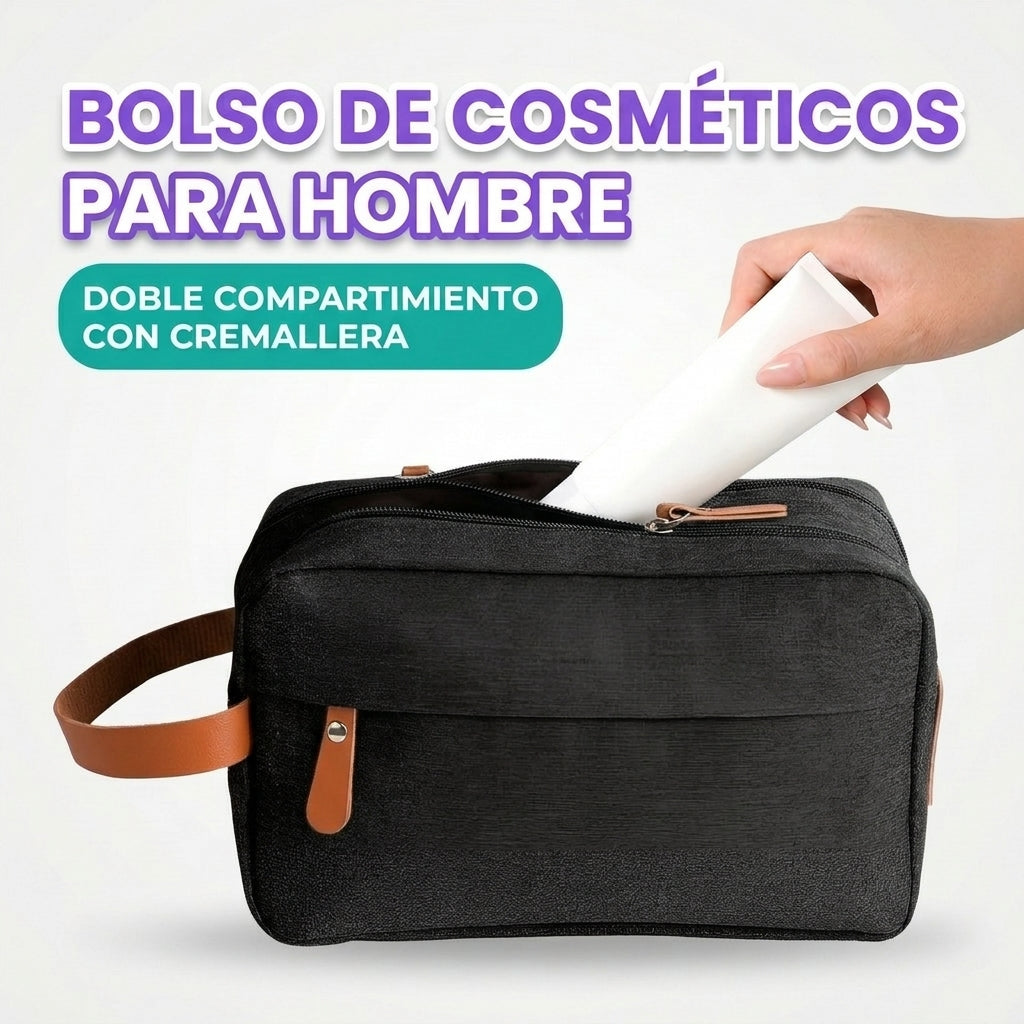 Bolso de cosmeticos de hombre para viajes