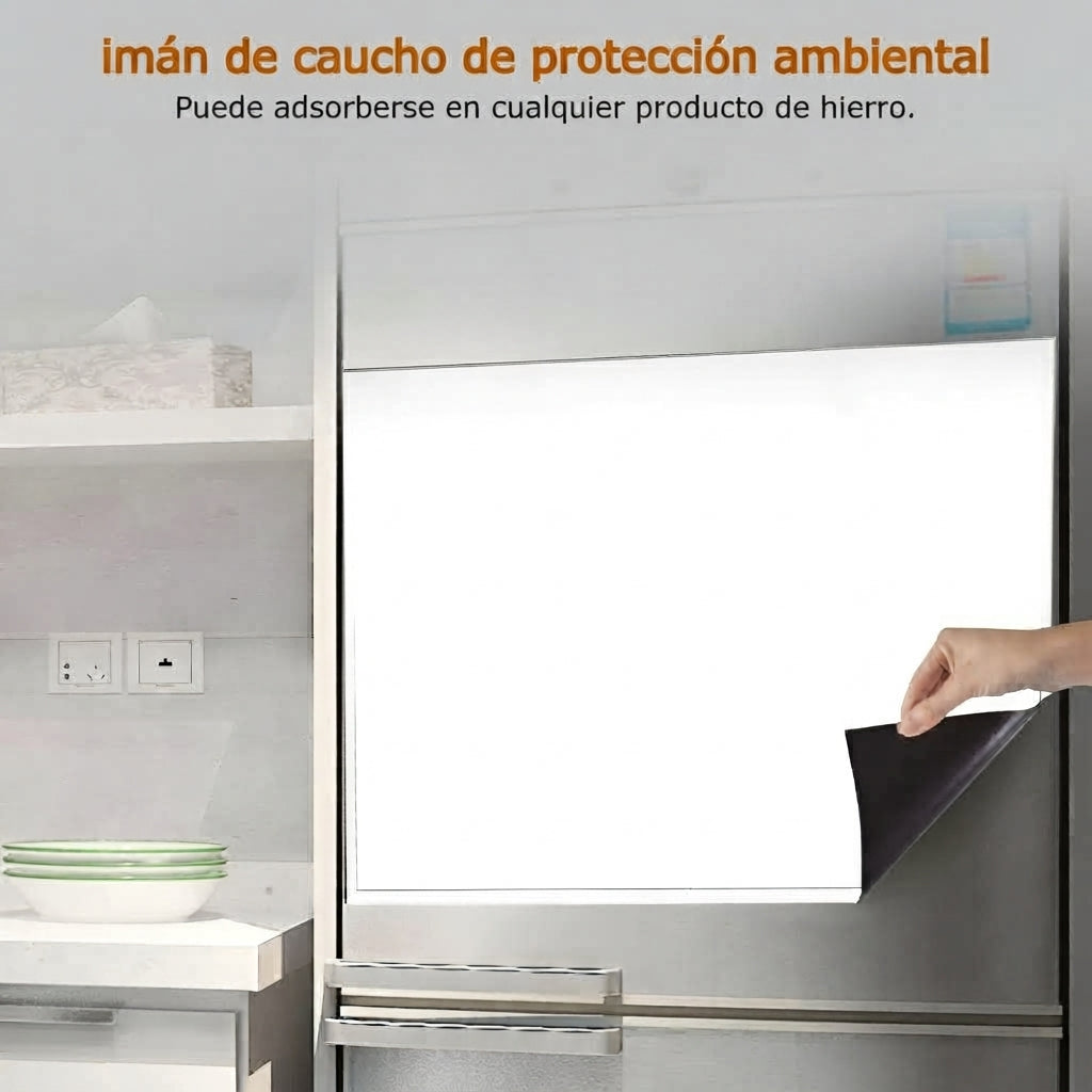 Calendario y pizarra blanca magnetica para nevera