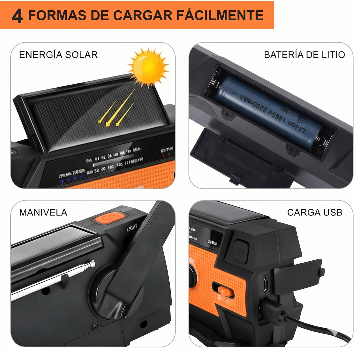 Radio solar portatil