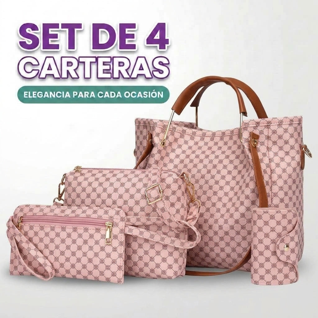 Set de 4 carteras para mujer