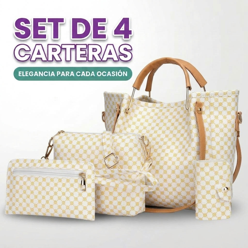 Set de 4 carteras para mujer