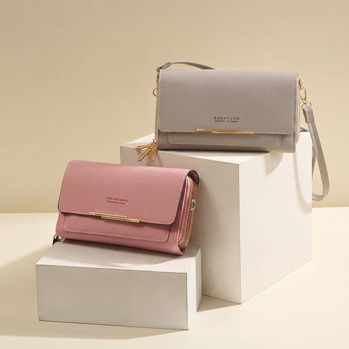 Cartera pequeña de piel sintetica para mujer