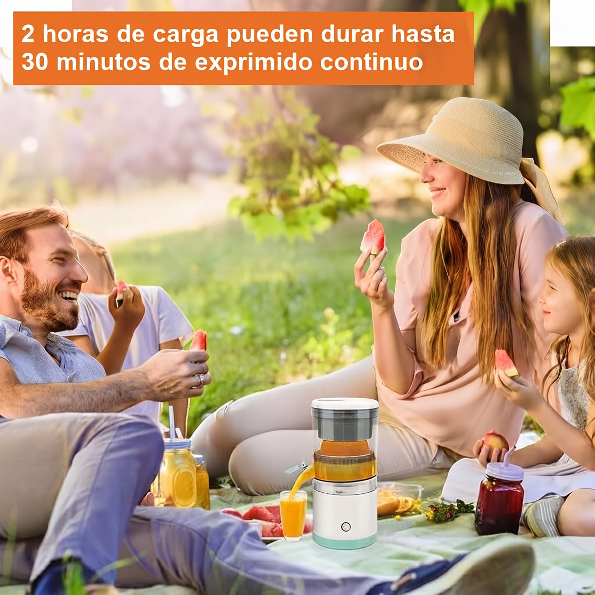 Exprimidor electrico recargable