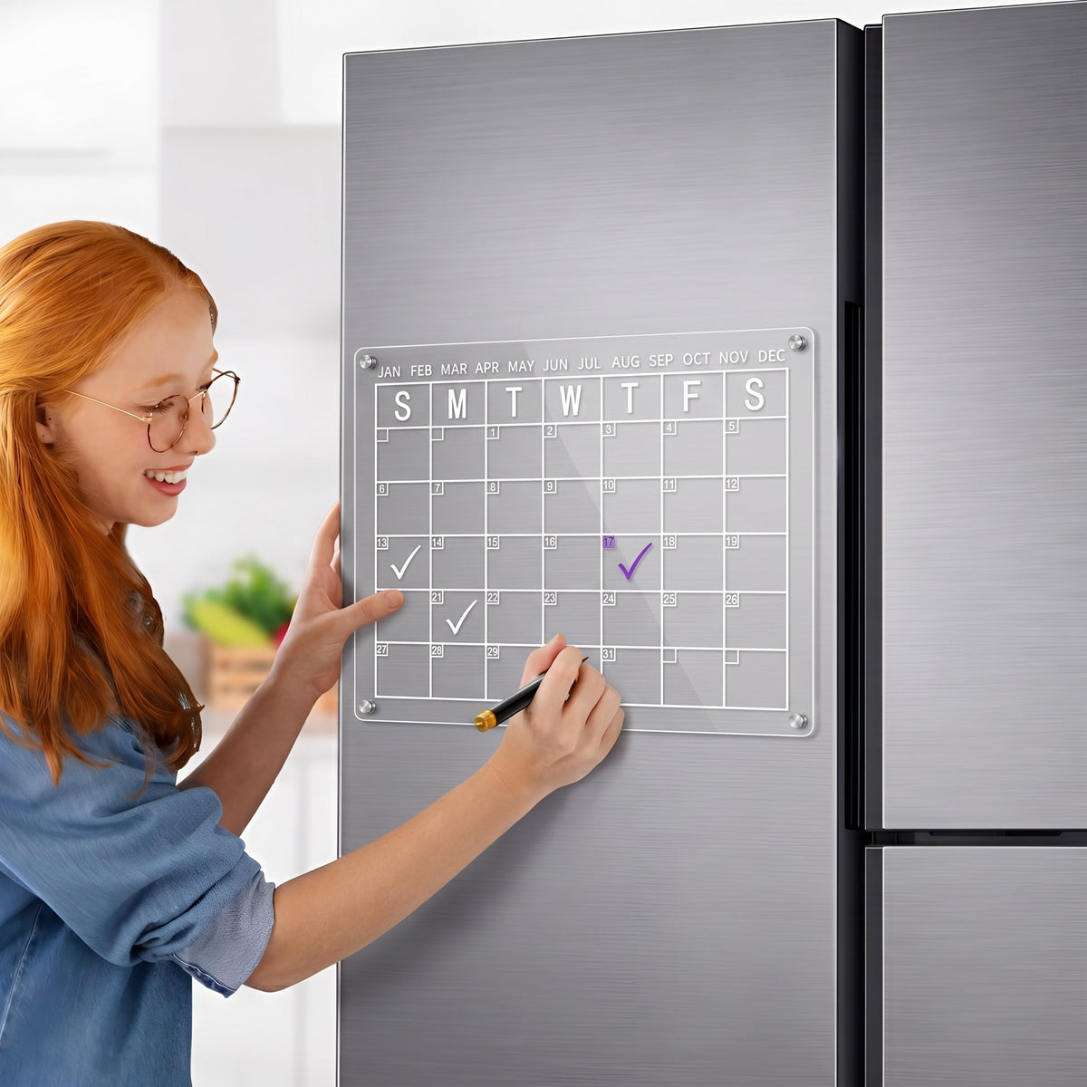 Calendario magnetico para nevera
