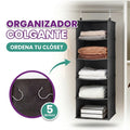 Organizador colgante de armario de 5 niveles