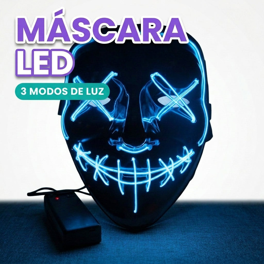 Mascara LED para disfraz