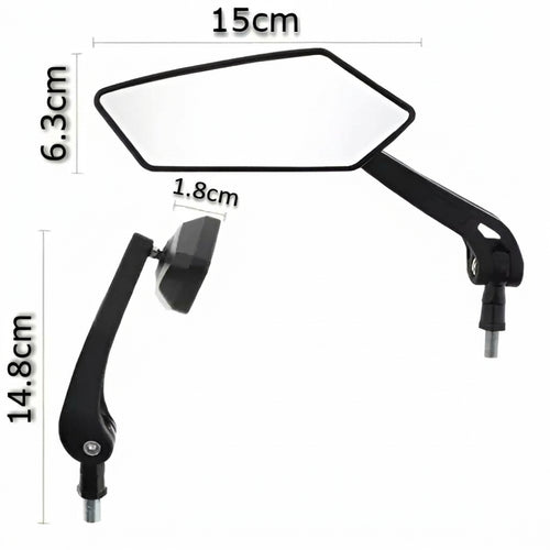 Espejo retrovisor para bicicletas (pack de 2)
