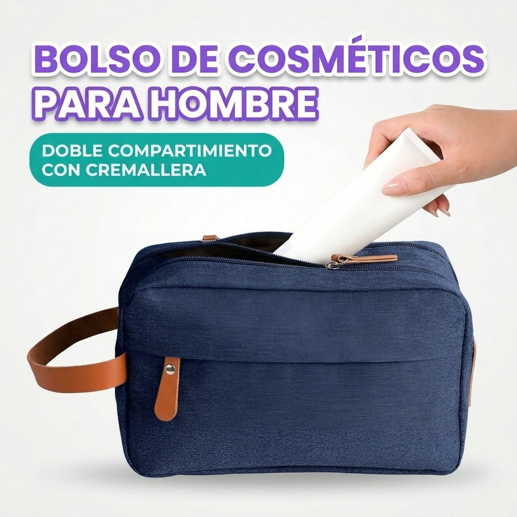 Bolso de cosmeticos de hombre para viajes