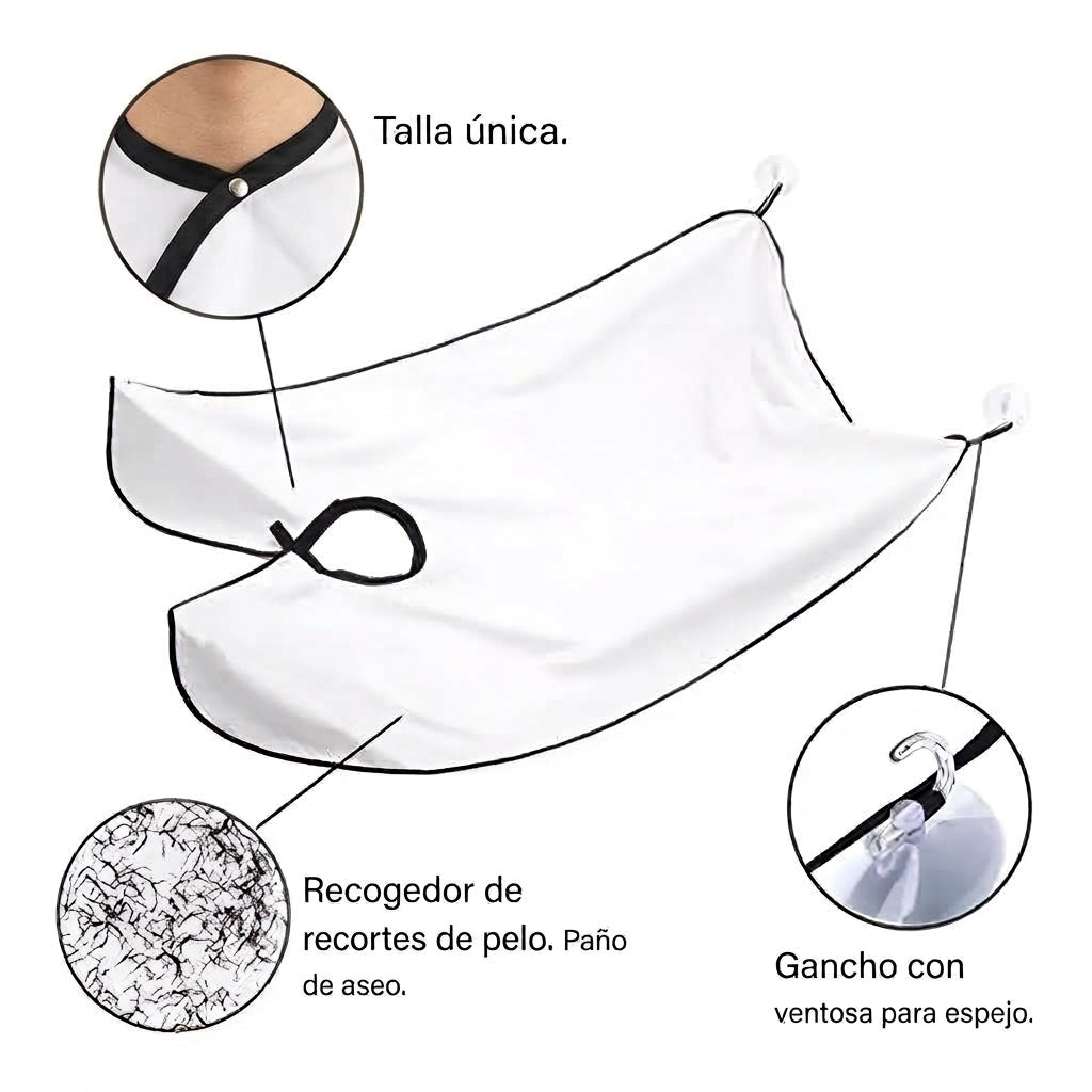 Delantal para afeitado de barba