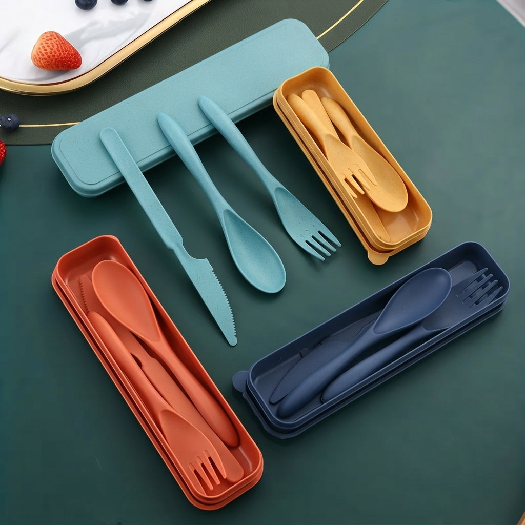 Juego de cubiertos portatil
