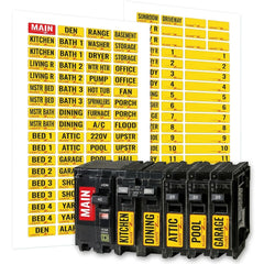 Etiquetas para caja de fusibles electricos
