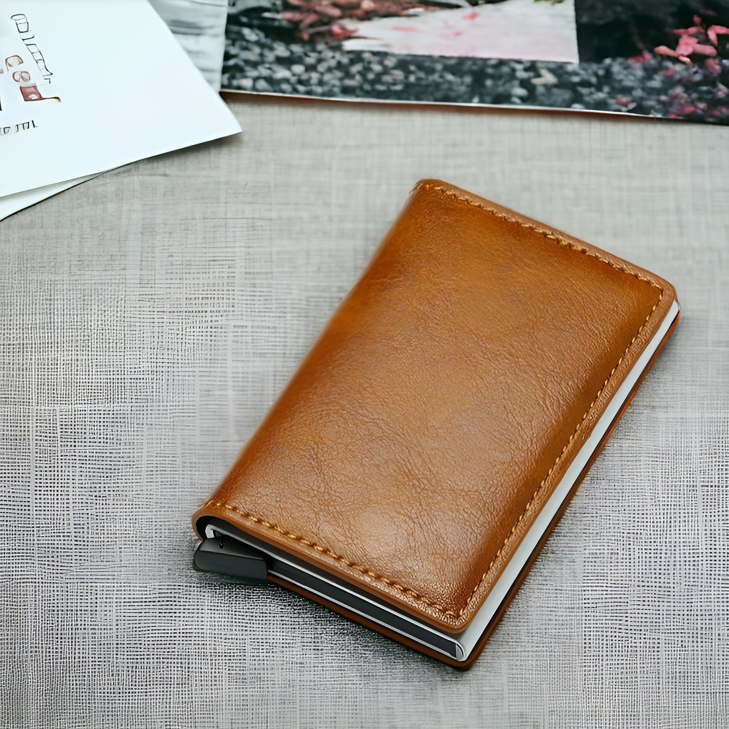 Cartera de cuero para hombre con bloqueo – Comprar al mejor precio en NQLN Store Venezuela