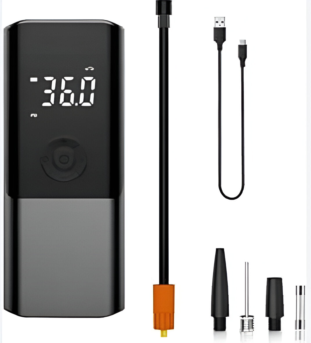 Inflador de cauchos y powerbank – Vista adicional – Disponible en NQLN Store Venezuela