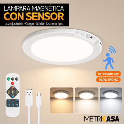 Lampara magnetica con sensor para techos Metrikasa