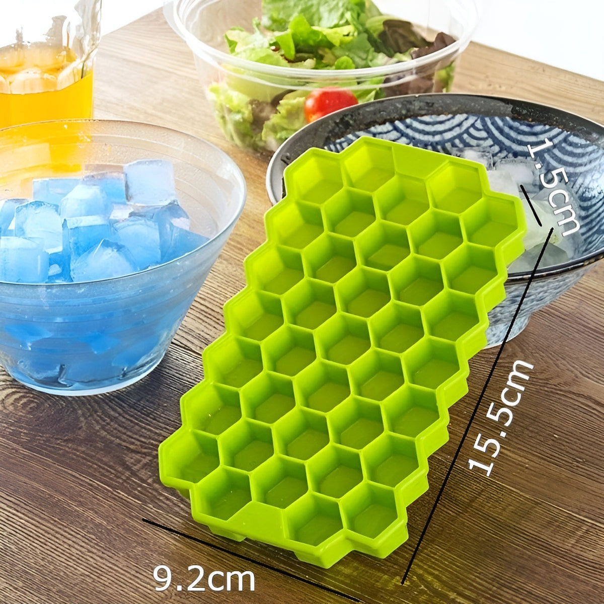 Bandeja de silicona para cubitos de hielo