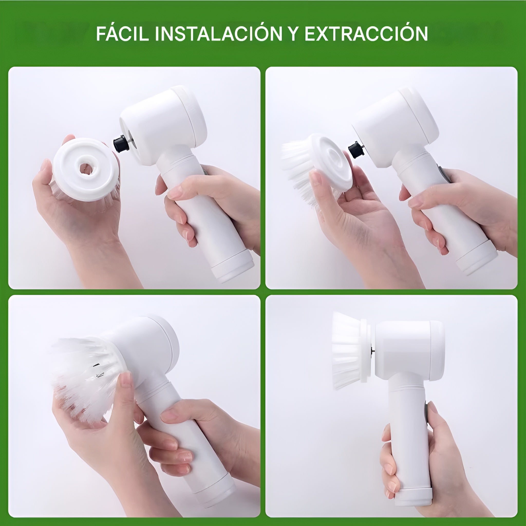 Cepillo de Limpieza Electrico con 3 cabezales de 500mah – Envío a toda Venezuela – NQLN Store