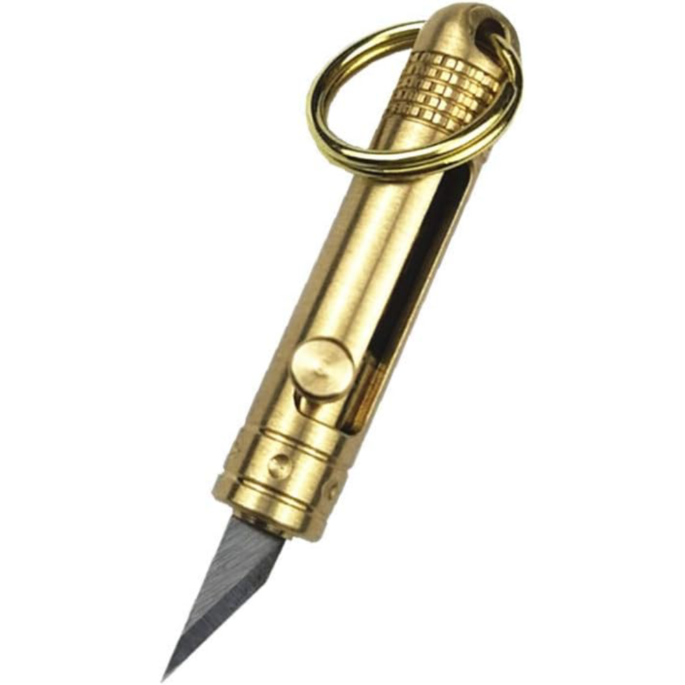 Mini cuchillo retractil de laton – Tienda online NQLN Store Venezuela
