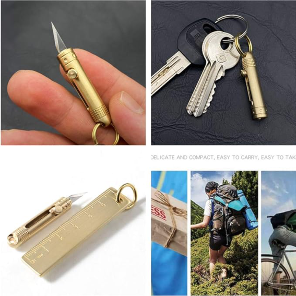 Mini cuchillo retractil de laton – Tienda online NQLN Store Venezuela