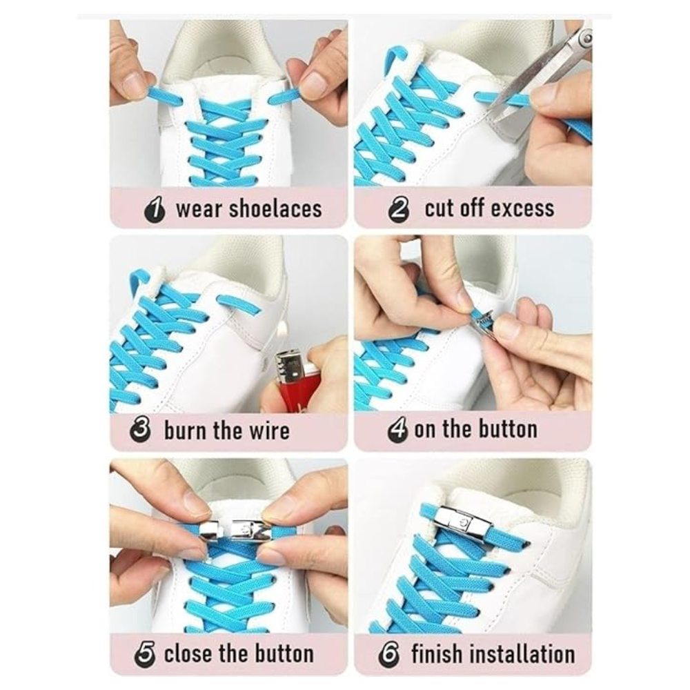 Cordones elasticos sin ataduras para zapatos – Comprar al mejor precio en NQLN Store Venezuela