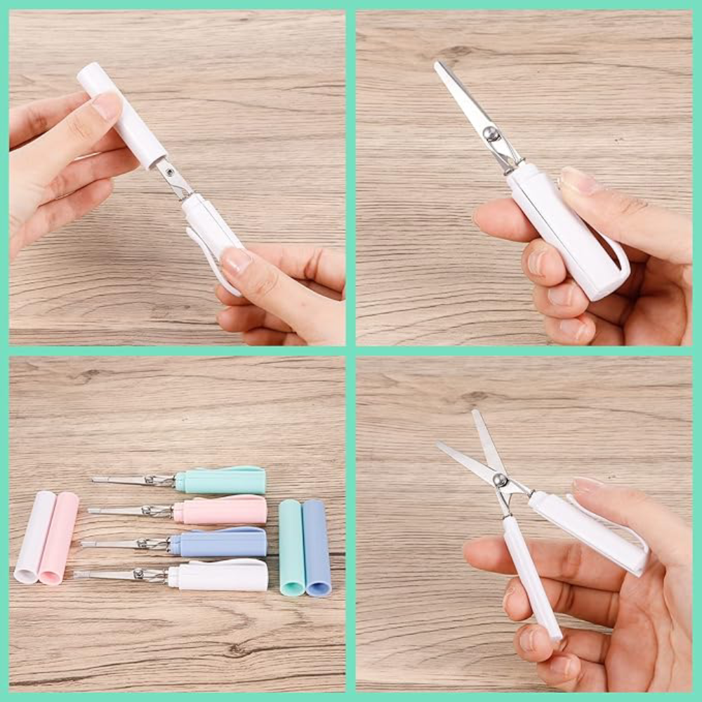 Mini tijeras plegables – Vista de cerca del producto – NQLN Store