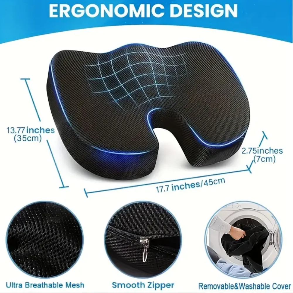 Cojin de asiento para silla de escritorio – Vista adicional – Disponible en NQLN Store Venezuela