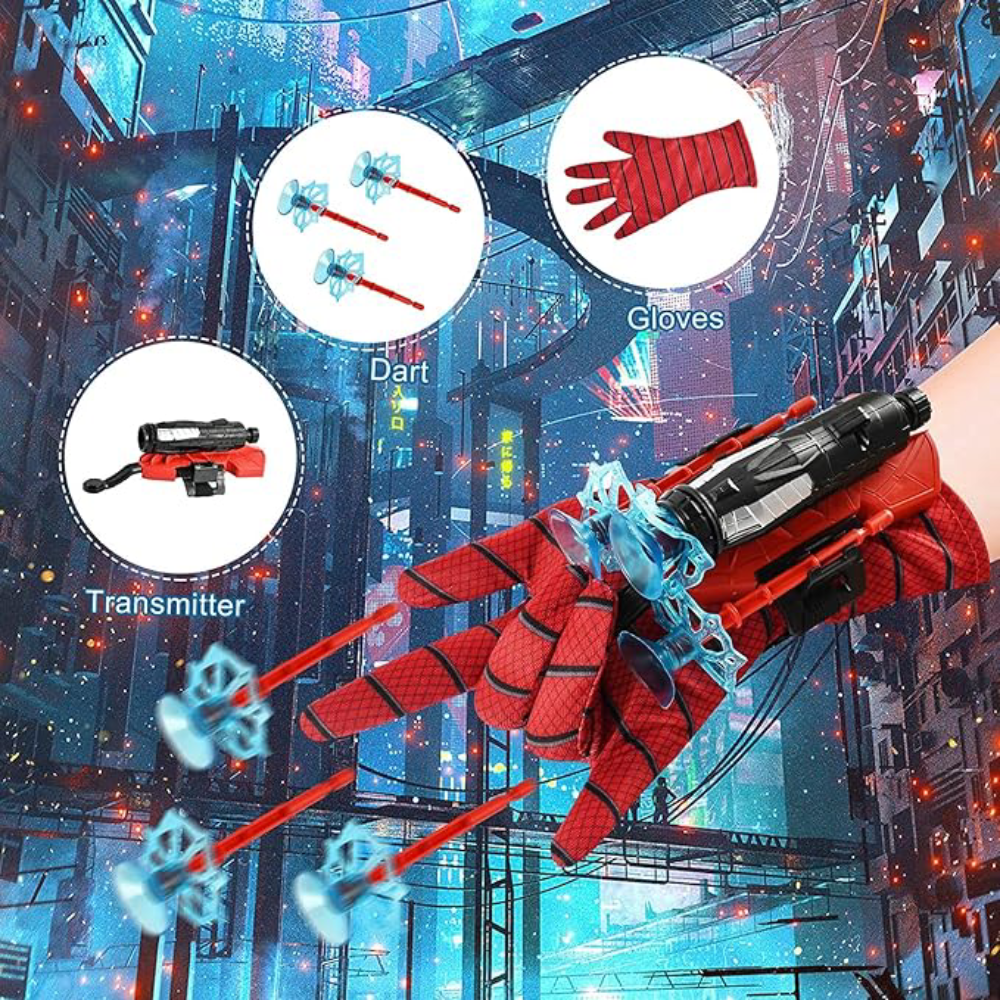 Lanzador de telaraña de Marvel SpiderMans para niños – Vista detalle del producto – NQLN Store