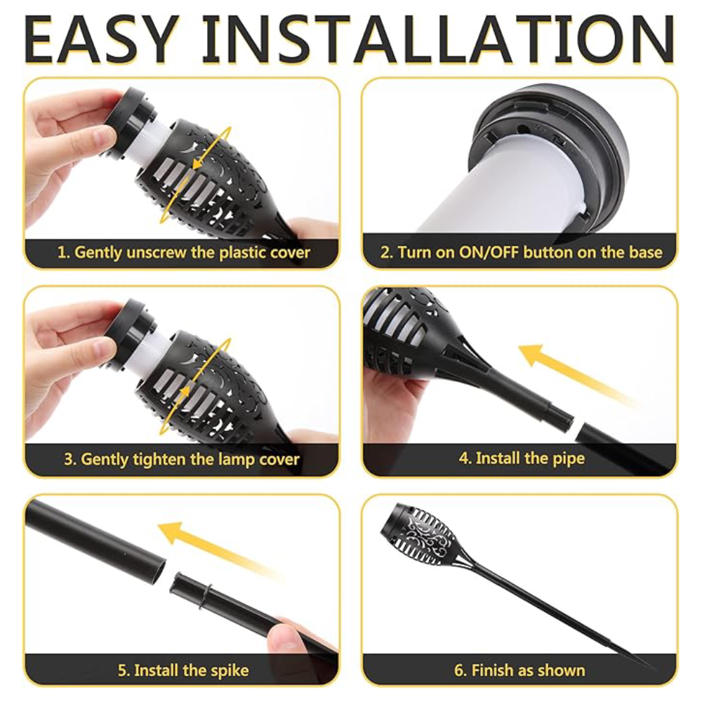 Antorcha Solar Luces Impermeables LED – Comprar al mejor precio en NQLN Store Venezuela