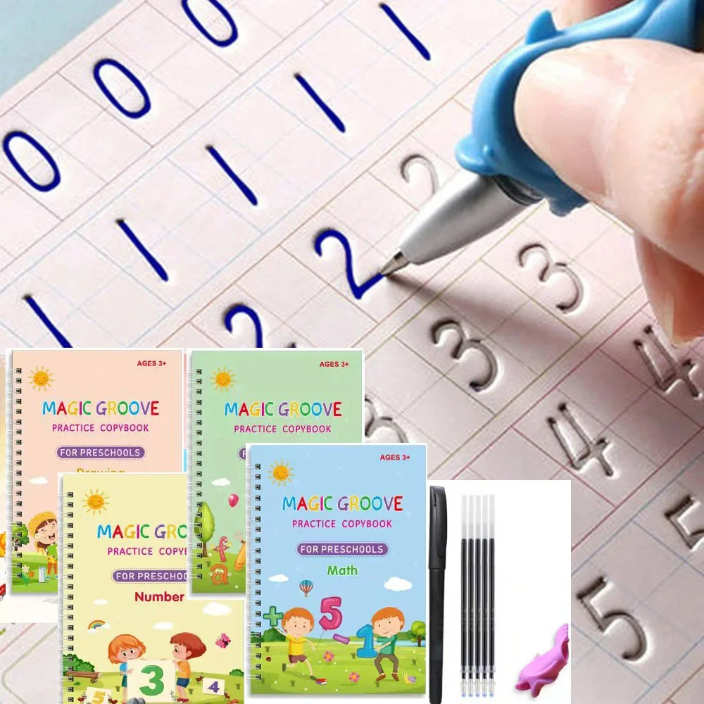 Cuaderno de escritura para niños (pack de 4) – Vista adicional – Disponible en NQLN Store Venezuela