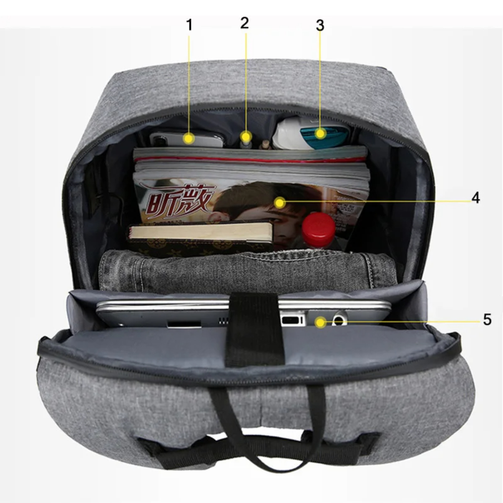 Bolso para laptop portatil color negro – Vista adicional – Disponible en NQLN Store Venezuela