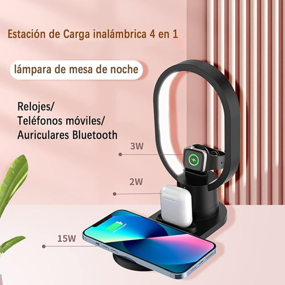 Base De Carga Inalambrica 4 En 1 – Comprar online en NQLN Store Venezuela con envío a todo el país