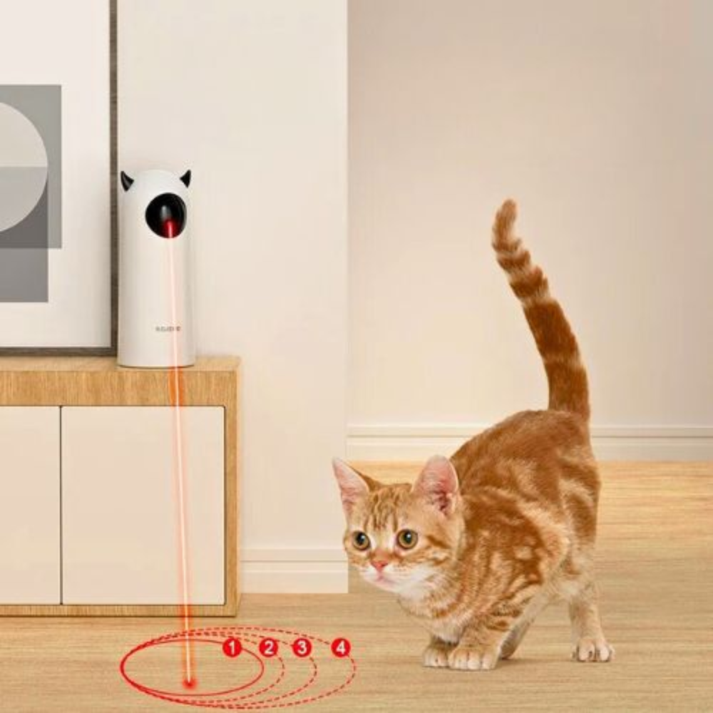 Juguete laser automatico para gatos – Detalle y presentación – NQLN Store Venezuela