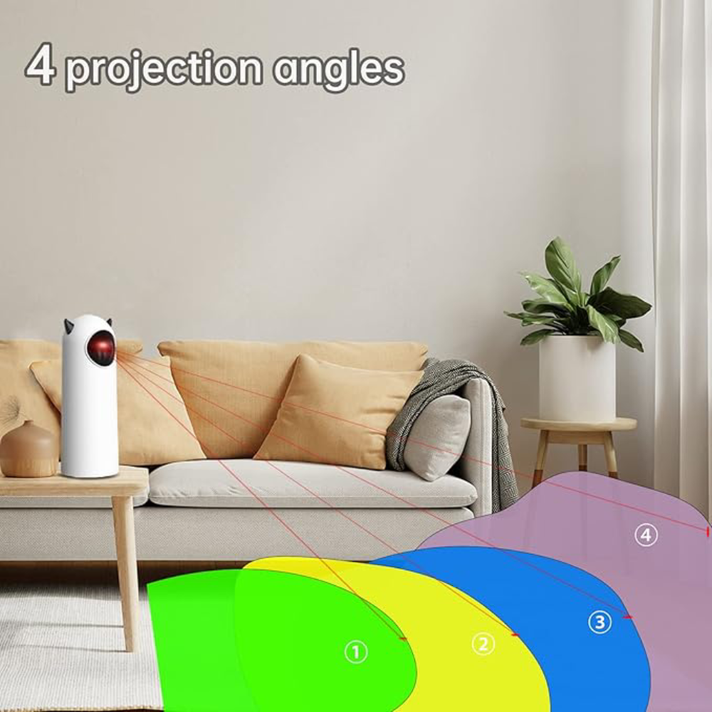 Juguete laser automatico para gatos – Vista de cerca del producto – NQLN Store