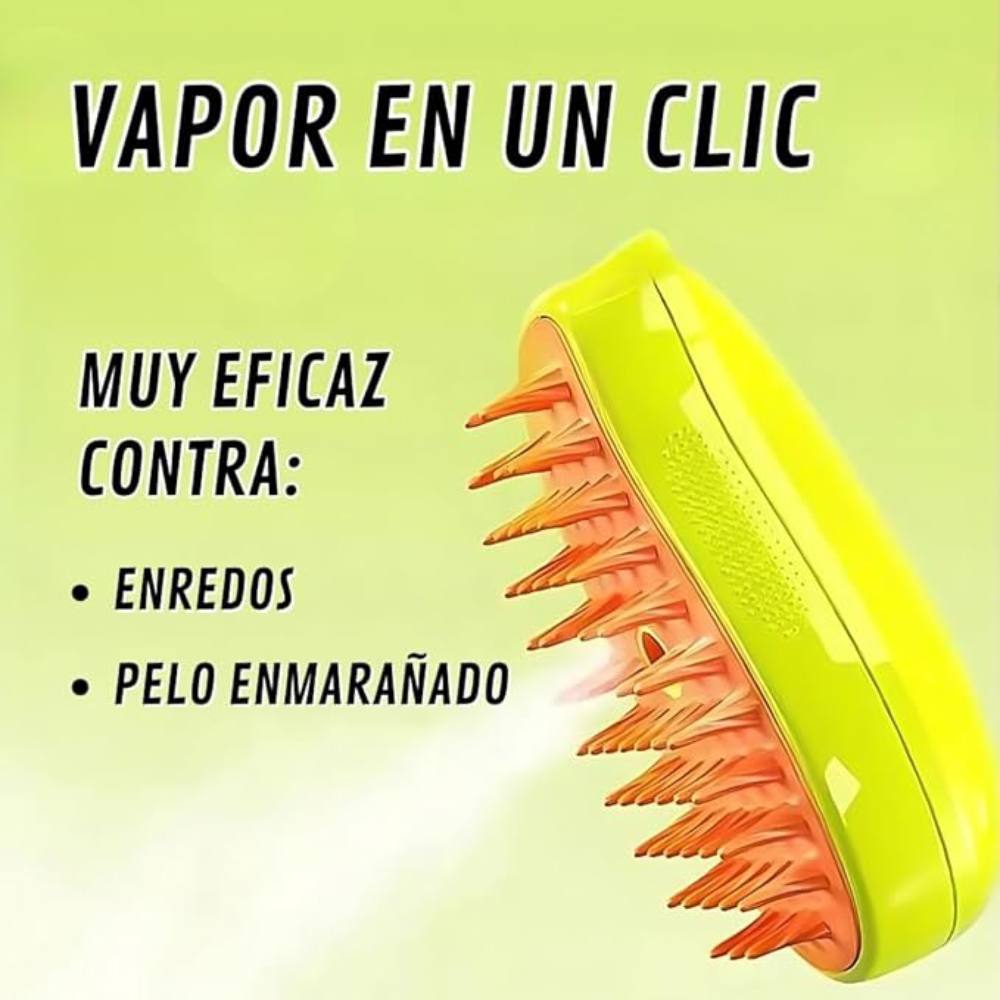 Cepillo con vapor multifuncional para Gatos – Vista de cerca del producto – NQLN Store