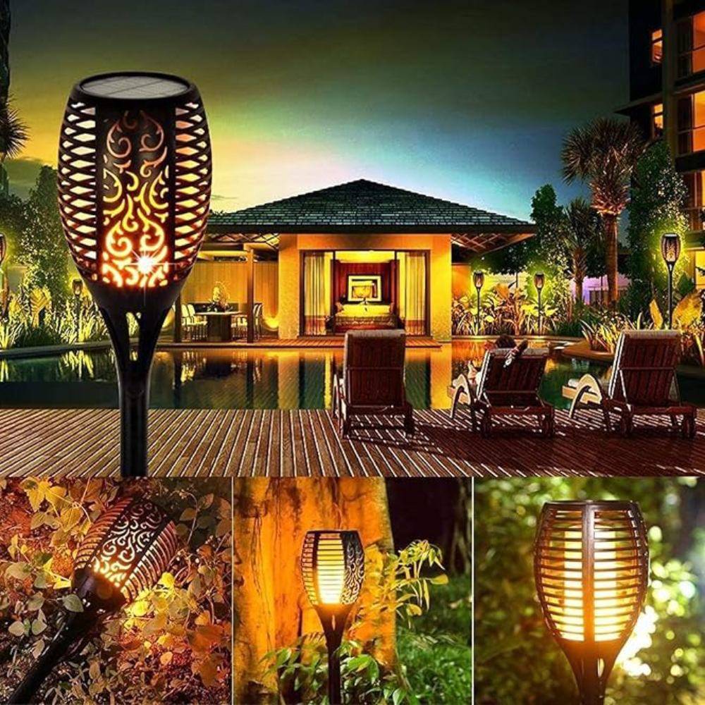 Antorcha Solar Luces Impermeables LED – Detalle de calidad y acabado – NQLN Store