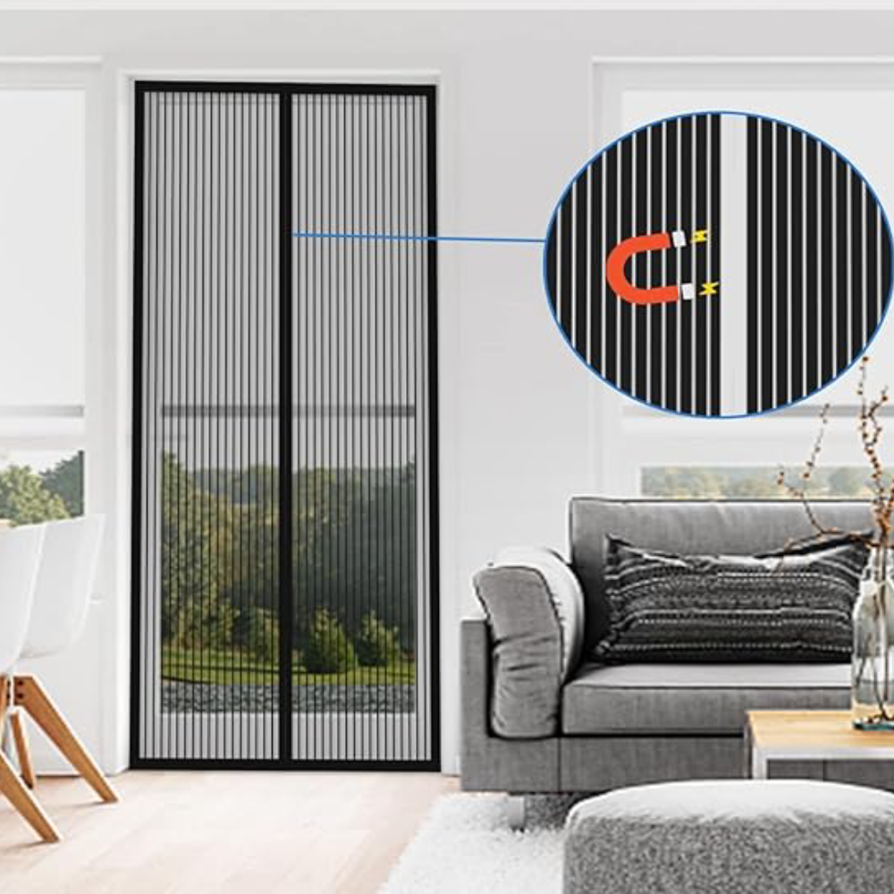Cortina Mosquitera Magnética para Puertas 90x210cm – Al mejor precio en NQLN Store Caracas y Margarita