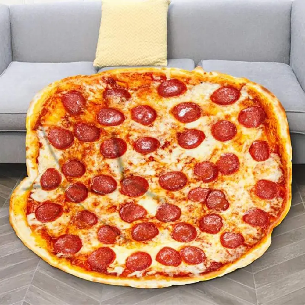 Cobija con forma de comida – Detalle y presentación – NQLN Store Venezuela