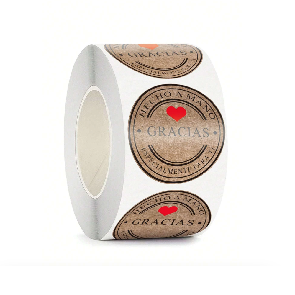 Rollo de pegatinas "Gracias" – Disponible en NQLN Store con envío gratis desde $20